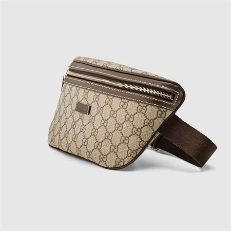 gucci belt bag gg supreme canvas small beige/black|gucci supreme belt bag size.